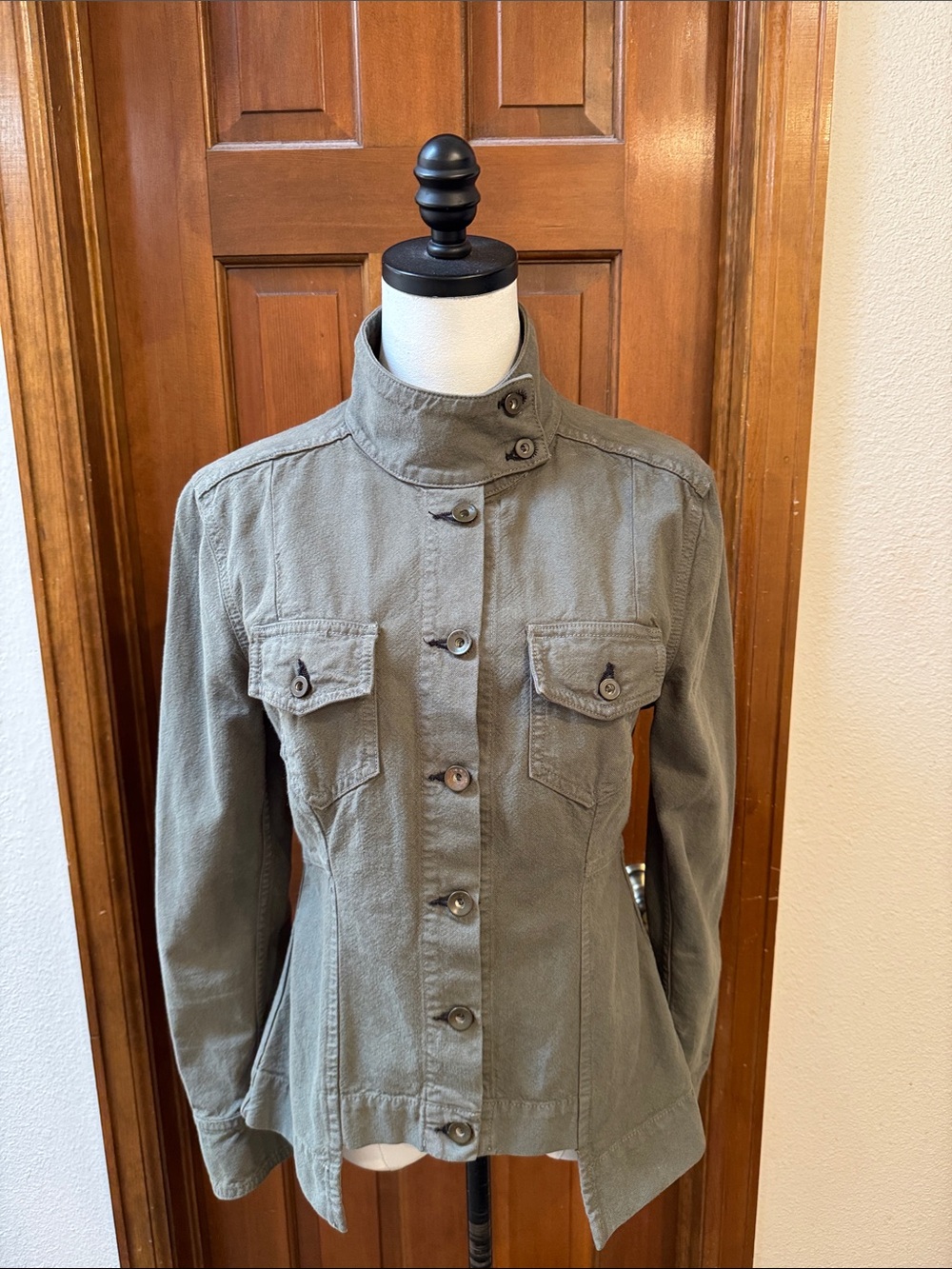 rag & bone/jean Women's Military-Inspired Utility Jacket - Olive Green Size S
